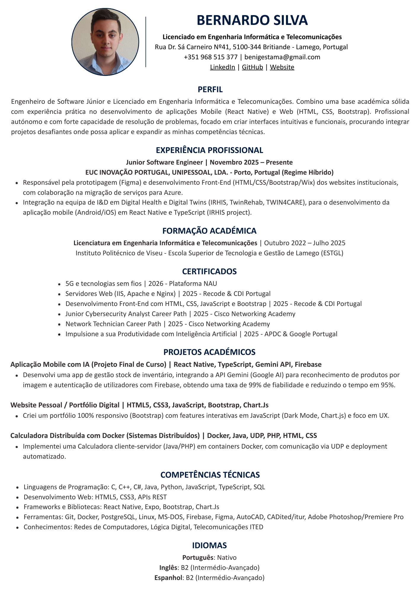 CV Português