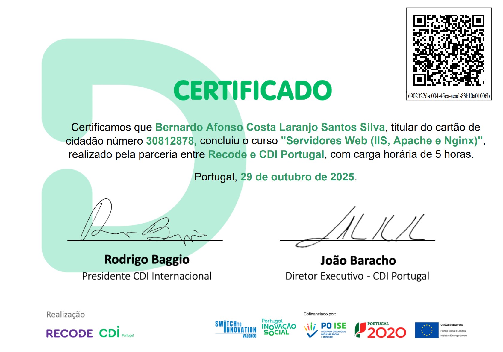 Certificado - Servidores Web (IIS, Apache e Nginx)